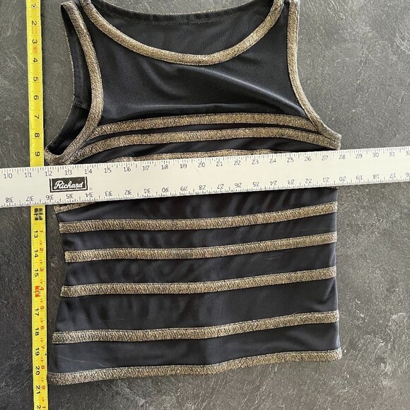 NWT Joseph Ribkoff Black & Gold Elegant Top, size 10 - Picture 6 of 12